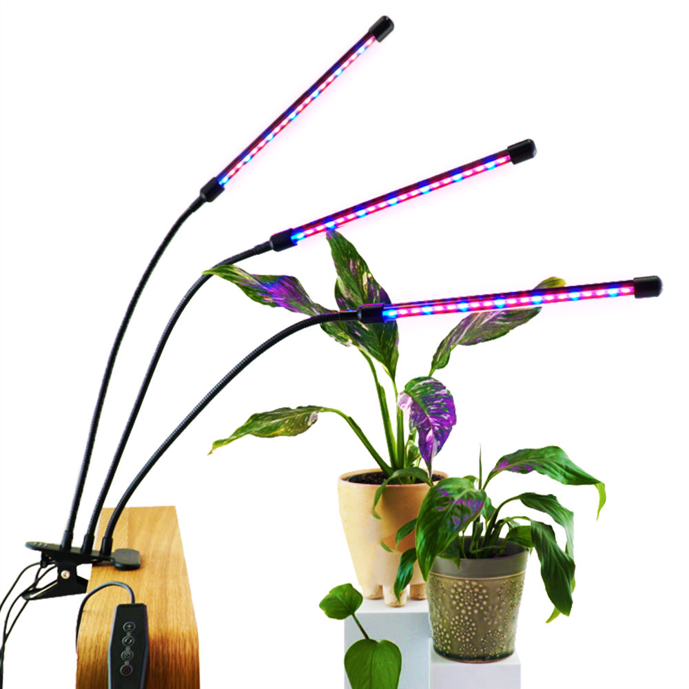 Clip-on Red/Blue LED Grow Light for indoor plants