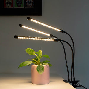 Urban Plant Growers LED Grow Light hydroponic warm white full spectrum light 3 heads indoor pot plant