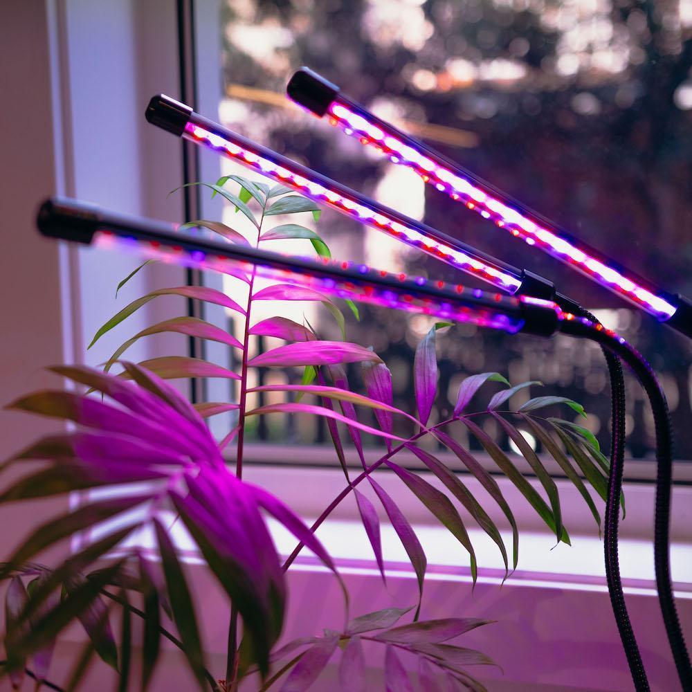 Clip-on Red & Blue LED Grow Light | Adjustable Indoor Grow Lamp ...