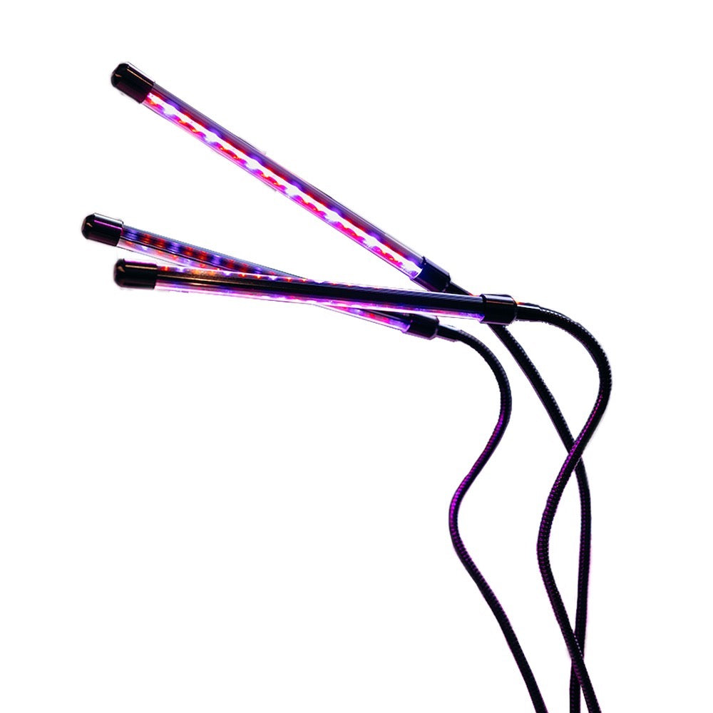 Urban Plant Growers LED Grow Light hydroponic BreezyGro 3 heads Partial spectrum purple
